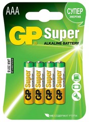 Купить Батарейка AAA GP Super Alkaline 24A-BC2 / Народный дискаунтер ЦЕНАЛОМ