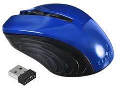 Купить Мышь беспроводная OKLICK 545MW Blue-Black USB / Народный дискаунтер ЦЕНАЛОМ