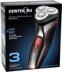 Купить Электробритва CENTEK CT-2171, черный / Народный дискаунтер ЦЕНАЛОМ