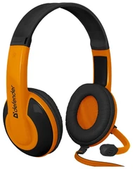 Купить Наушники игровые Defender Warhead G-120, черный/оранжевый / Народный дискаунтер ЦЕНАЛОМ