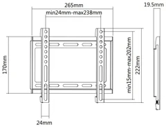 Купить Кронштейн UltraMounts UM811F для ТВ 17-43" / Народный дискаунтер ЦЕНАЛОМ