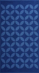Купить Полотенце махровое 70*130 SEA COLOR цв.10000/синие круги Донецкая Мануфактура 360 гр / Народный дискаунтер ЦЕНАЛОМ