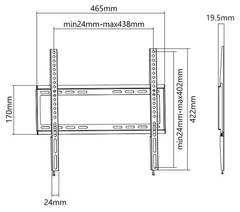 Купить Кронштейн UltraMounts UM812F для ТВ 32-55" / Народный дискаунтер ЦЕНАЛОМ
