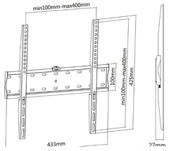 Купить Кронштейн UltraMounts UM 813F для ТВ / Народный дискаунтер ЦЕНАЛОМ