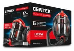 Купить Пылесос CENTEK CT-2536, красный / Народный дискаунтер ЦЕНАЛОМ