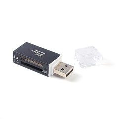 Купить Картридер Ritmix CR-2042 USB2.0->microSD/SD/MS/M2, черный / Народный дискаунтер ЦЕНАЛОМ