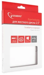 Купить Внешний бокс для HDD 2.5" Gembird EE2-U2S-41-S / Народный дискаунтер ЦЕНАЛОМ