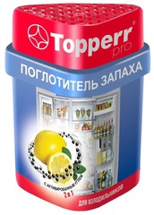 Купить Поглотитель запаха для холодильника Topperr Лимон/уголь / Народный дискаунтер ЦЕНАЛОМ
