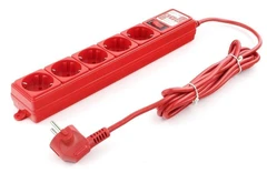 Купить Сетевой фильтр Power Cube SPG-MXTR-14 3.0м, красный / Народный дискаунтер ЦЕНАЛОМ