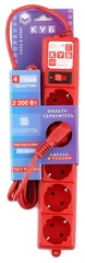 Купить Сетевой фильтр Power Cube SPG-MXTR-14 3.0м, красный / Народный дискаунтер ЦЕНАЛОМ