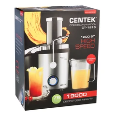Купить Соковыжималка CENTEK CT-1215, черный / Народный дискаунтер ЦЕНАЛОМ