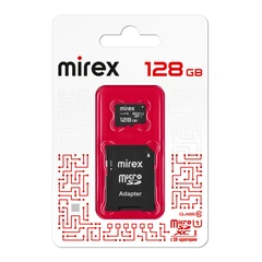 Купить Карта памяти MicroSDXC Mirex 128 ГБ + адаптер SD / Народный дискаунтер ЦЕНАЛОМ