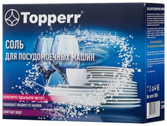 Купить Соль для ПММ Topperr 1.5 кг / Народный дискаунтер ЦЕНАЛОМ