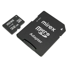 Купить Карта памяти microSDHC Mirex 32 ГБ + адаптер SD / Народный дискаунтер ЦЕНАЛОМ