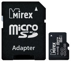 Купить Карта памяти microSDHC Mirex 32GB + SD adapter (13613-ADSUHS32) / Народный дискаунтер ЦЕНАЛОМ