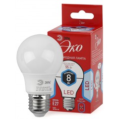 Купить Лампа светодиодная  ЭРА LED smd A55-8W-840-E27 ECO / Народный дискаунтер ЦЕНАЛОМ