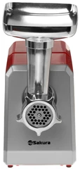 Купить Электромясорубка Sakura SA-6424R, красный / Народный дискаунтер ЦЕНАЛОМ