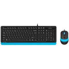 Купить Комплект проводной A4TECH Fstyler F1010 Black-Blue / Народный дискаунтер ЦЕНАЛОМ