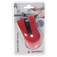 Купить Мышь Gembird MOP-415-R красный / Народный дискаунтер ЦЕНАЛОМ