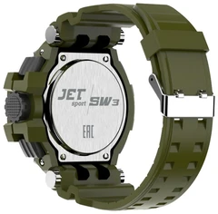 Купить Смарт-часы JET Sport SW-3 серый / зеленый / Народный дискаунтер ЦЕНАЛОМ