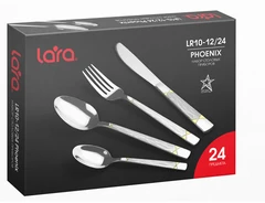 Купить Набор столовых приборов LARA LR10-12/24 Phoenix, 24 предмета / Народный дискаунтер ЦЕНАЛОМ