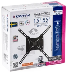 Купить Кронштейн Kromax OPTIMA-402 для ТВ 15-55" / Народный дискаунтер ЦЕНАЛОМ