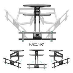 Купить Кронштейн ONKRON M6L для ТВ 40-75" / Народный дискаунтер ЦЕНАЛОМ