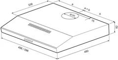 Купить Вытяжка KRONA ERMINA PB 500 Black / Народный дискаунтер ЦЕНАЛОМ
