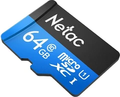 Купить Карта памяти microSDHC Netac P500 Standard 64 ГБ + адаптер SD / Народный дискаунтер ЦЕНАЛОМ