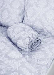 Купить Простыня на резинке Миланика Настроение Кварц 160х200х20 см, поплин-жаккард / Народный дискаунтер ЦЕНАЛОМ