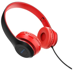 Купить Наушники накладные Borofone BO5 Star sound красный / Народный дискаунтер ЦЕНАЛОМ