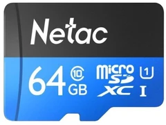 Купить Карта памяти microSDHC 64Гб Netac P500 Standard (NT02P500STN-064G-S) / Народный дискаунтер ЦЕНАЛОМ