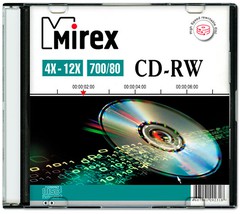 Купить Диск CD-RW Mirex 700Mb 4-12x Slim case / Народный дискаунтер ЦЕНАЛОМ