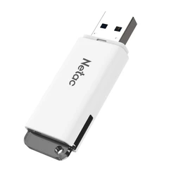Купить USB-накопитель Netac U185 64 ГБ, USB 2.0, белый / Народный дискаунтер ЦЕНАЛОМ