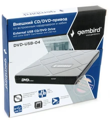 Купить Привод внешний DVD±RW Gembird DVD-USB-04 Black USB 3.0, 2xUSB, SD/microSD / Народный дискаунтер ЦЕНАЛОМ