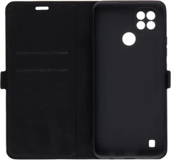Купить Чехол-книжка DF для Realme C21, черный / Народный дискаунтер ЦЕНАЛОМ