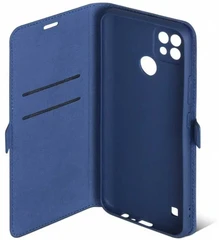 Купить Чехол-книжка DF rmFlip-16 для Realme C21, синий / Народный дискаунтер ЦЕНАЛОМ