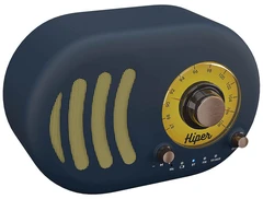 Купить Колонка портативная HIPER Retro S Deep Blue / Народный дискаунтер ЦЕНАЛОМ