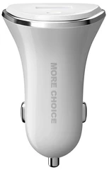 Купить Автомобильное зарядное устройство More choice AC22QC White / Народный дискаунтер ЦЕНАЛОМ