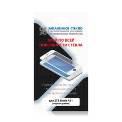 Купить Защитное стекло DF zColor-11 для ZTE Blade A51, fullscreen+fullglue, черная рамка / Народный дискаунтер ЦЕНАЛОМ