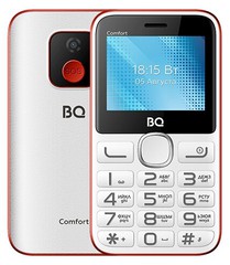 Купить Сотовый телефон BQ 2301 Comfort белый/красный / Народный дискаунтер ЦЕНАЛОМ