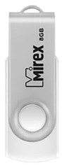 Купить USB-накопитель Mirex Swivel 16 ГБ, USB 2.0, белый (13600-FMUSWT16) / Народный дискаунтер ЦЕНАЛОМ