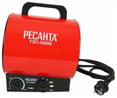Купить Тепловая электрическая пушка РЕСАНТА ТЭП-3000К / Народный дискаунтер ЦЕНАЛОМ