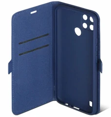 Купить Чехол-книжка DF rmFlip-21 для Realme C21Y/C25Y, синий / Народный дискаунтер ЦЕНАЛОМ