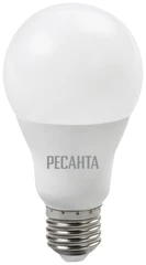 Купить Лампа светодиодная Ресанта LL-R-A65-15W-230-3K-E27 / Народный дискаунтер ЦЕНАЛОМ