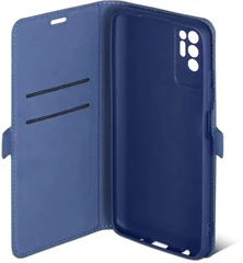 Купить Чехол-книжка DF tFlip-03 для TECNO Pova 2, синий / Народный дискаунтер ЦЕНАЛОМ