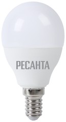 Купить Лампа светодиодная РЕСАНТА LL-R-G45-7W-230-4K-E14 / Народный дискаунтер ЦЕНАЛОМ