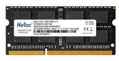 Купить Оперативная память Netac DDR3L NTBSD3N16SP-08 8GB / Народный дискаунтер ЦЕНАЛОМ