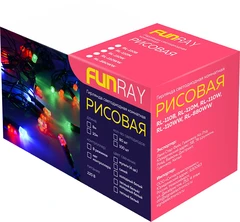 Купить Гирлянда светодиодная FunRay Рисовая холодный/тёплый белый, 8 м / Народный дискаунтер ЦЕНАЛОМ