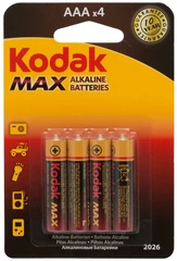 Купить Батарейка Kodak Max Alkaline AAA LR03-4BL / Народный дискаунтер ЦЕНАЛОМ